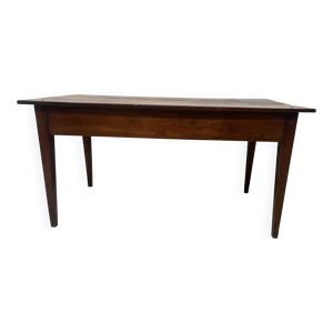 Table ferme style - merisier