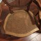 Caned armchairs
