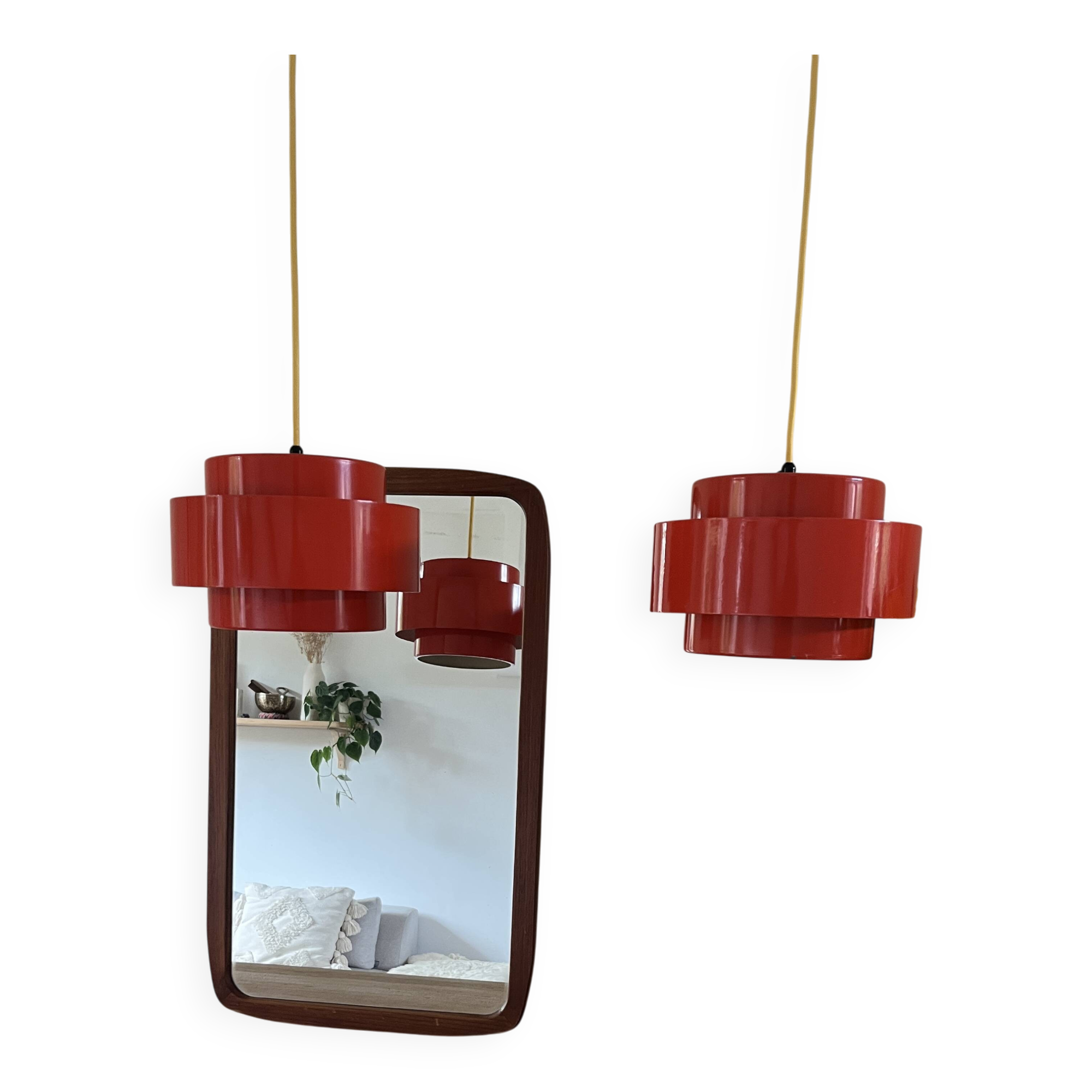 Vintage set of 2 Juno pendant - Fog & Morup - Jo Hammerborg