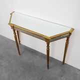 Hollywood Regency Console Table by Deknudt, Belgium 1980s