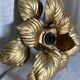 Applique (ou plafonnier) fleur dorée masca vintage 1980