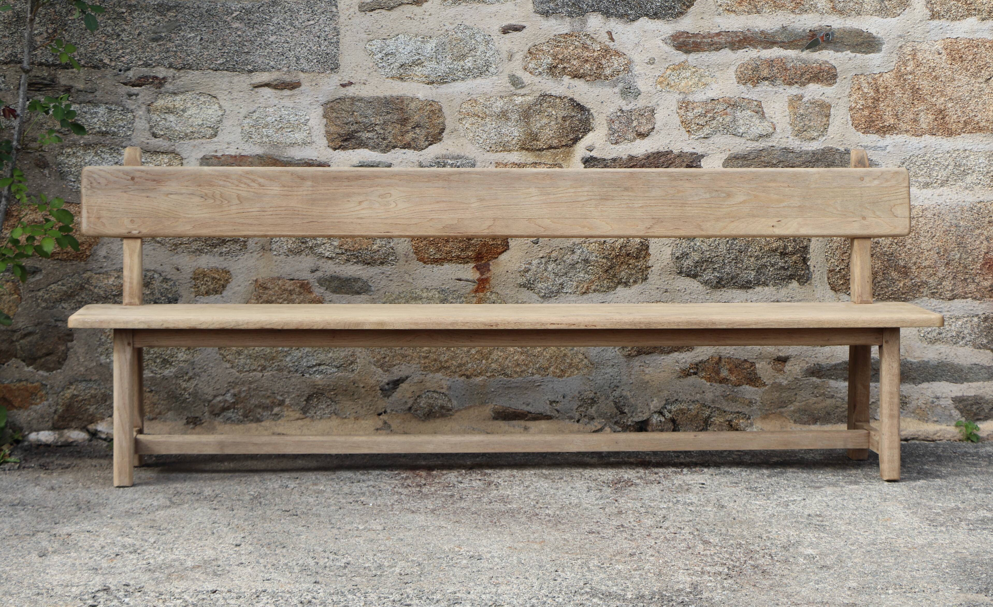 Pair of wooden benches, 40s