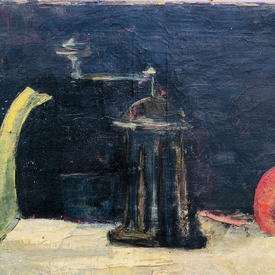 Painting 1954 "Still life" signed L.Bonamy