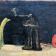 Painting 1954 "Still life" signed L.Bonamy