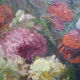 Tableau huile début XXe bouquet de fleurs