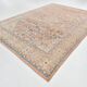 Pink Elegant Decorative Vintage Persian Rug For Living Room, 284x393 Cm