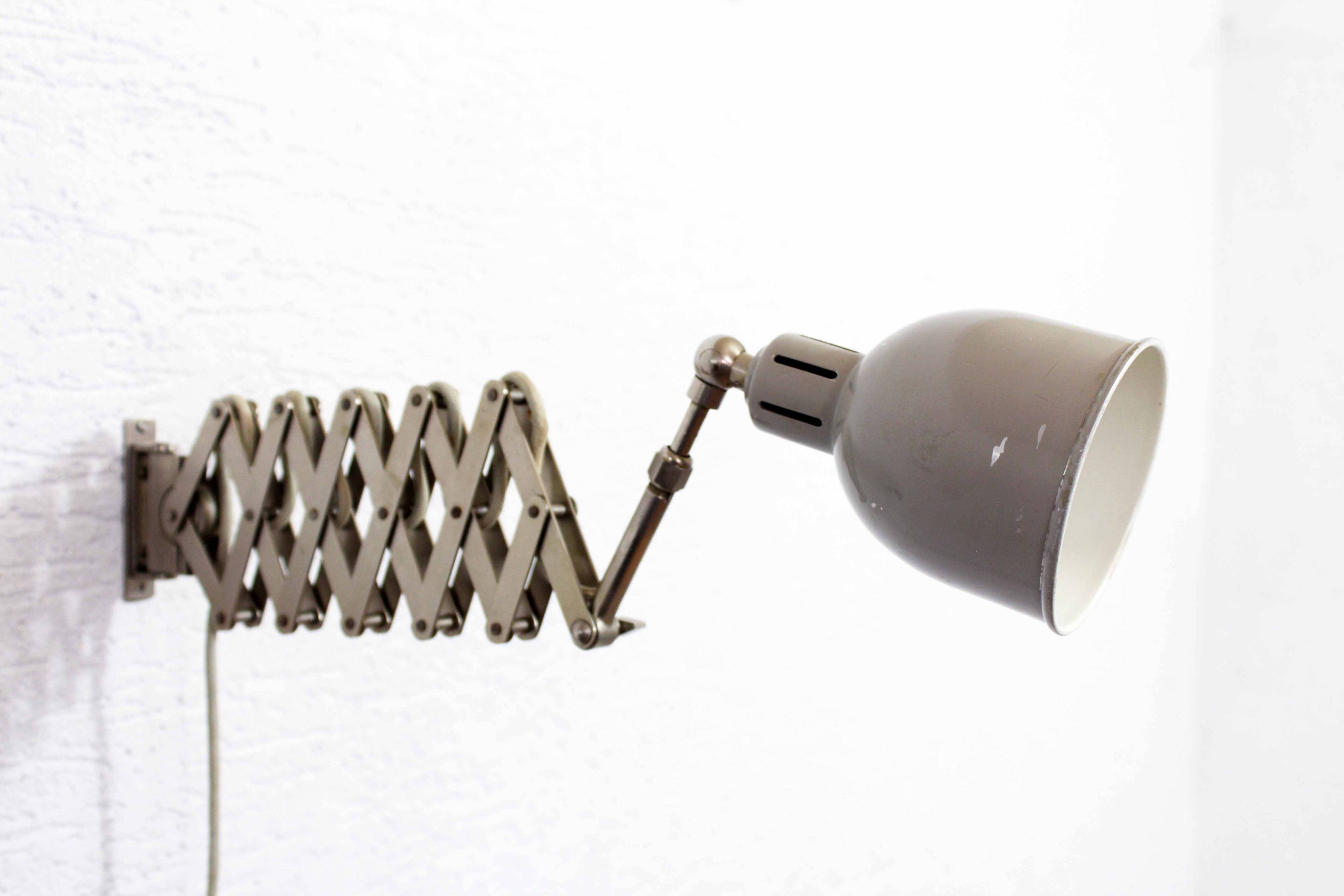Bauhaus wall lamp by Alfred Müller, Switzerland 1930