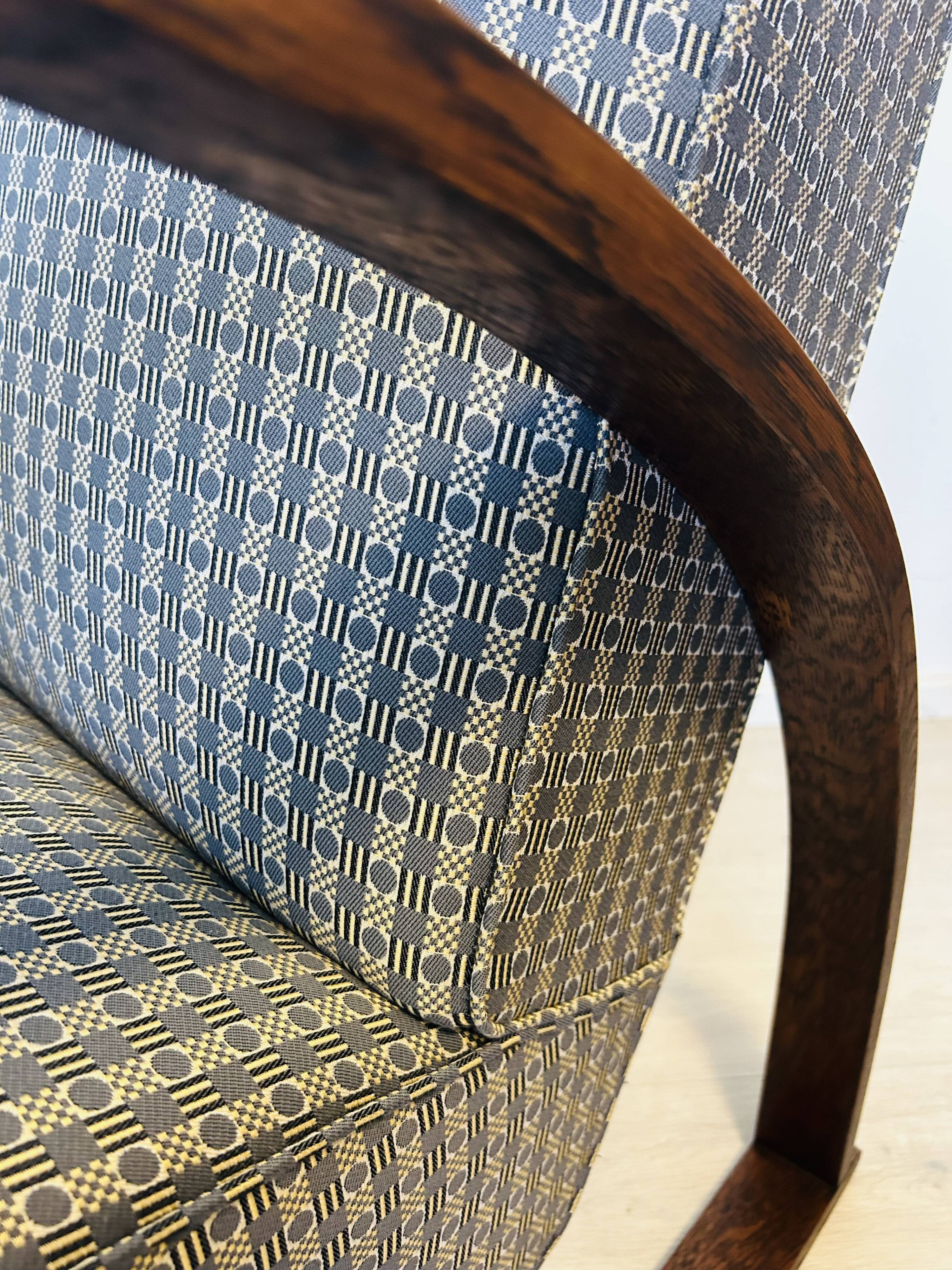 Fully restored Vintage Armchair by Jindrich Halabala model H-70 from Czechoslovakia 1950’s