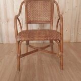 Rattan lounge set and vintage sofa