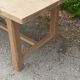 Farmhouse table in solid oak raw wood