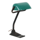 Art Deco Desk Lamp Notary Lamp Erpe Model 52 Wrought Iron Green Enamel Shade