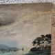 Oil on canvas of a Mediterranean seascape signed MG – 1950s/70s