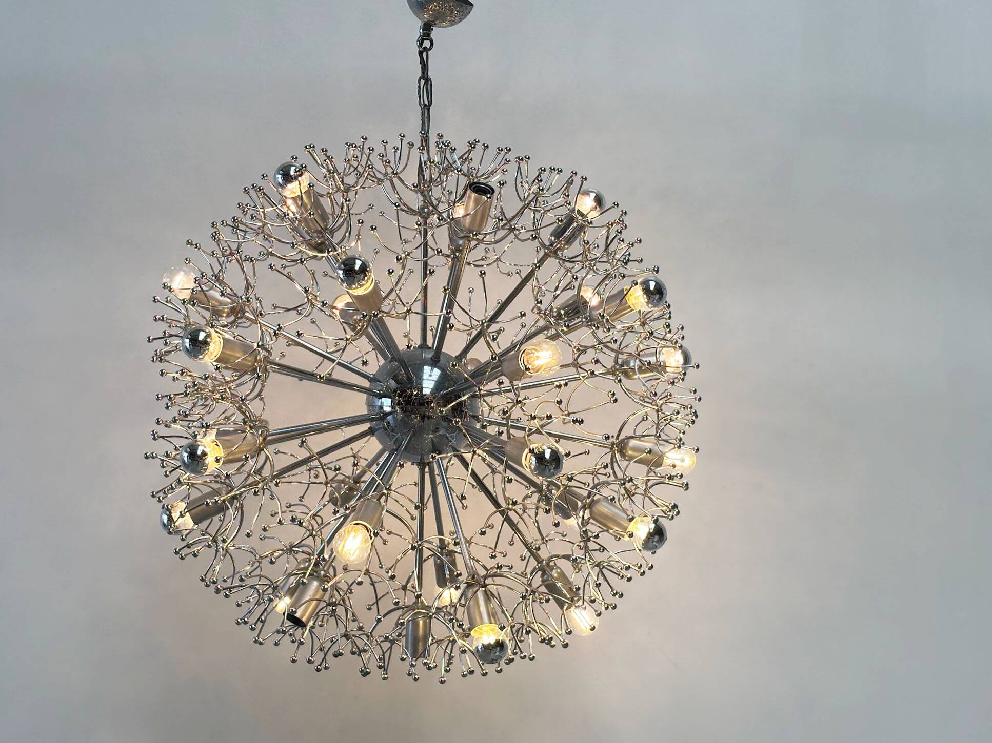 XL Chrome "Sputnik" chandelier