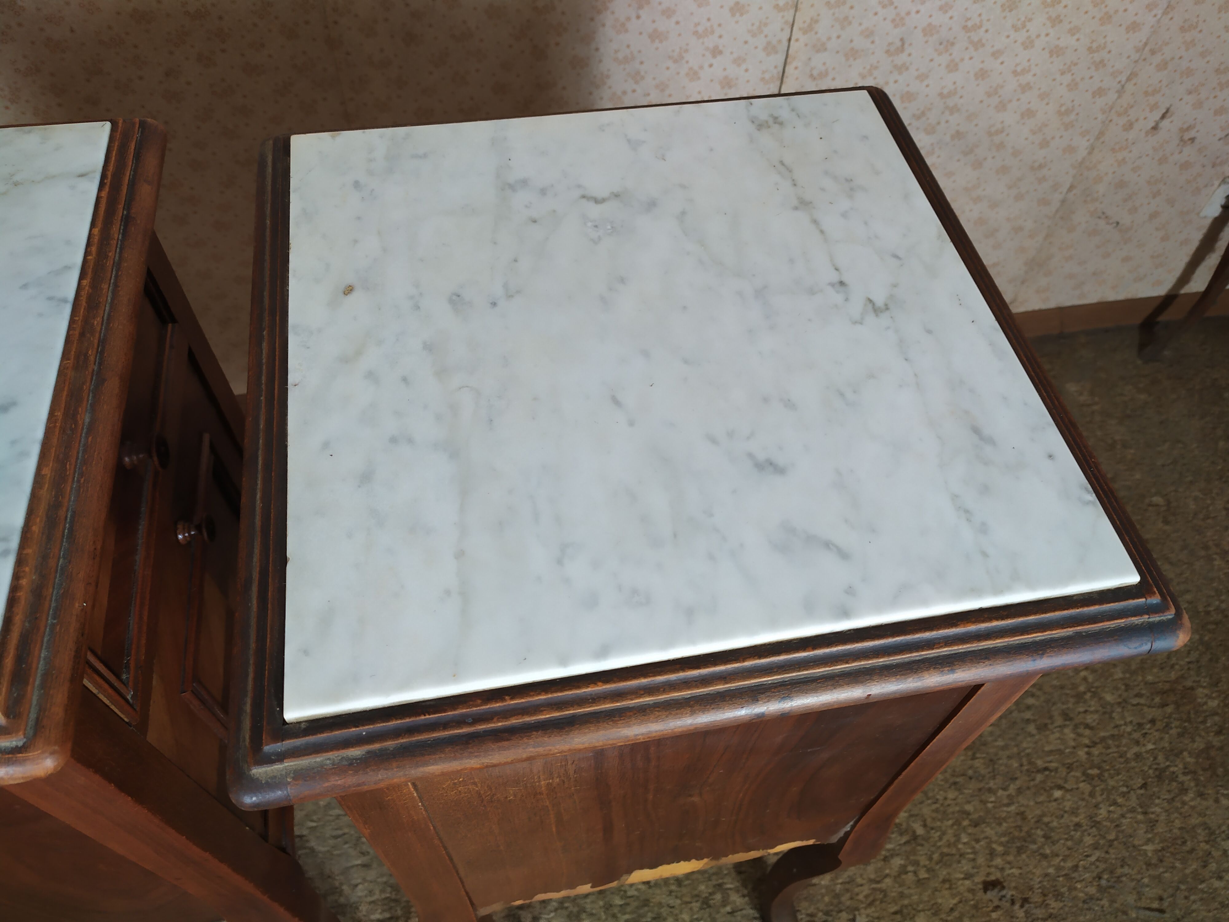 Set of 2 bedside tables Louis XV style
