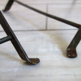 Vintage folding chairs and stool set