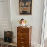 1950s oak chiffonier