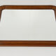 Miroir vintage en bois de noyer des années 1950