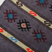 2x8 Grey Turkish Kilim Rug For Hallway, 56x244 Cm