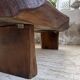 Table basse brutaliste artisanale 1950