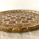 Round wooden tray Florentine -Italy
