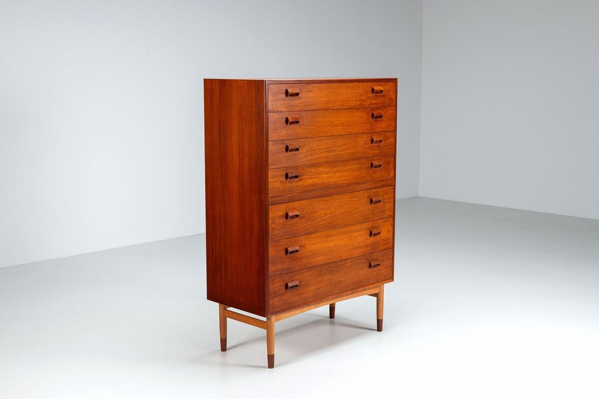 Commode Borge Mogensen en teck Soborg Mobelfabrik Danemark 1960