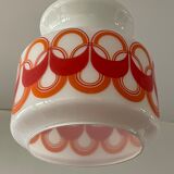 Vintage pattern glass pendant lamp