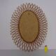 Italian Rattan Mirror, 1960s