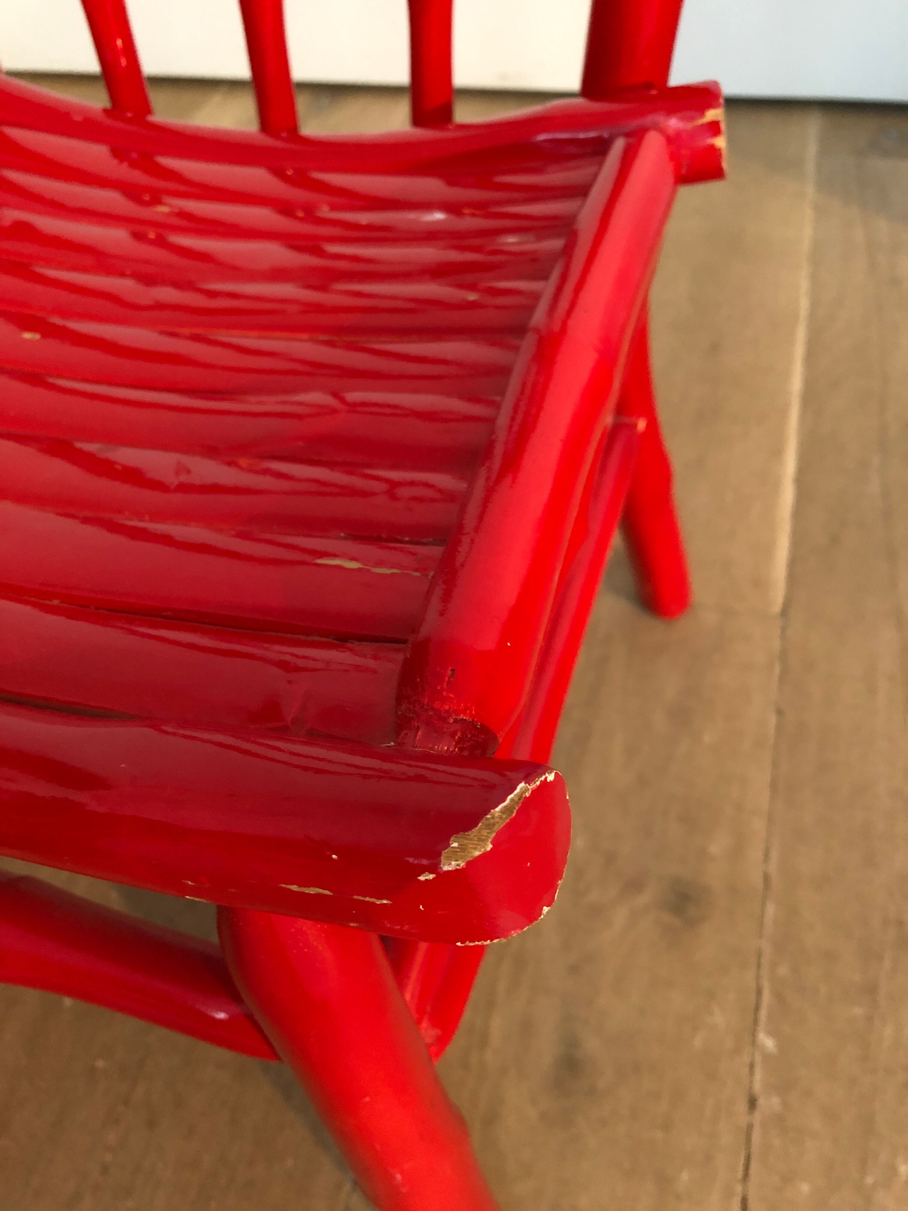 Red child chair