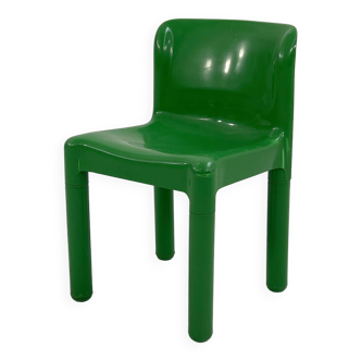 Chaise verte modèle 4875 par Carlo Bartoli pour Kartell, 1970