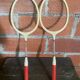 Vintage Badminton Racket Pair GEGE Plastic + Metal Child 70's #