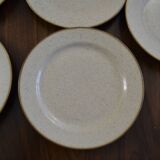 Set of 5 Tulowice stoneware plates
