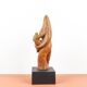 Dragoljub Milosevic - Vintage plaster sculpture "Standing Couple" circa 1970