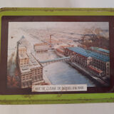 Old lithographed sheet metal box "Chocolat Menier" 50's