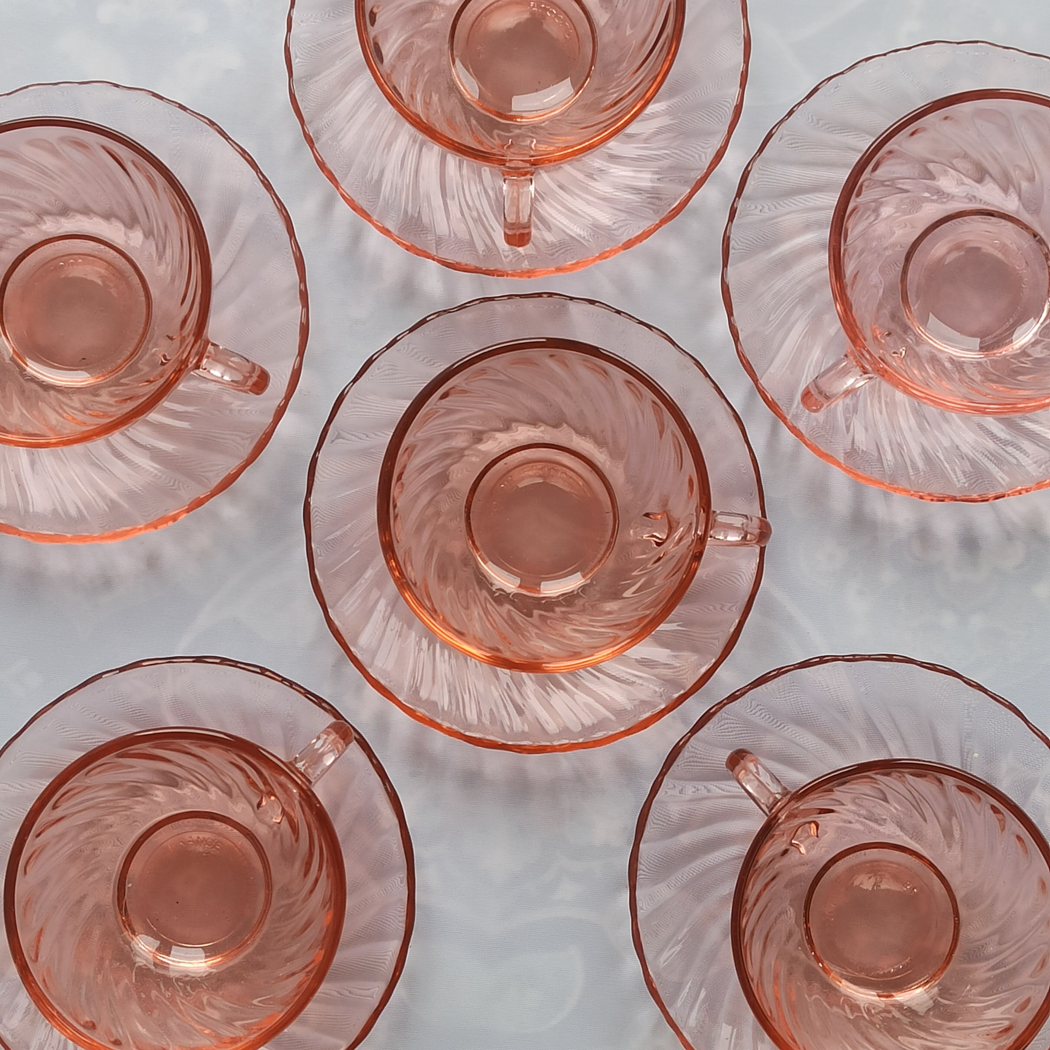 Rosaline Arcoroc coffee cups