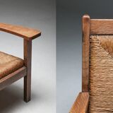 Rustic modern armchair 'Worpswede' - 1960
