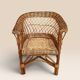 Child's chair in wicker and woven rattan