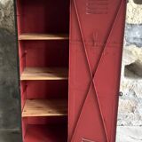 Riveted cloakroom converted into storage cabinet - early twentieth century