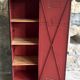 Riveted cloakroom converted into storage cabinet - early twentieth century