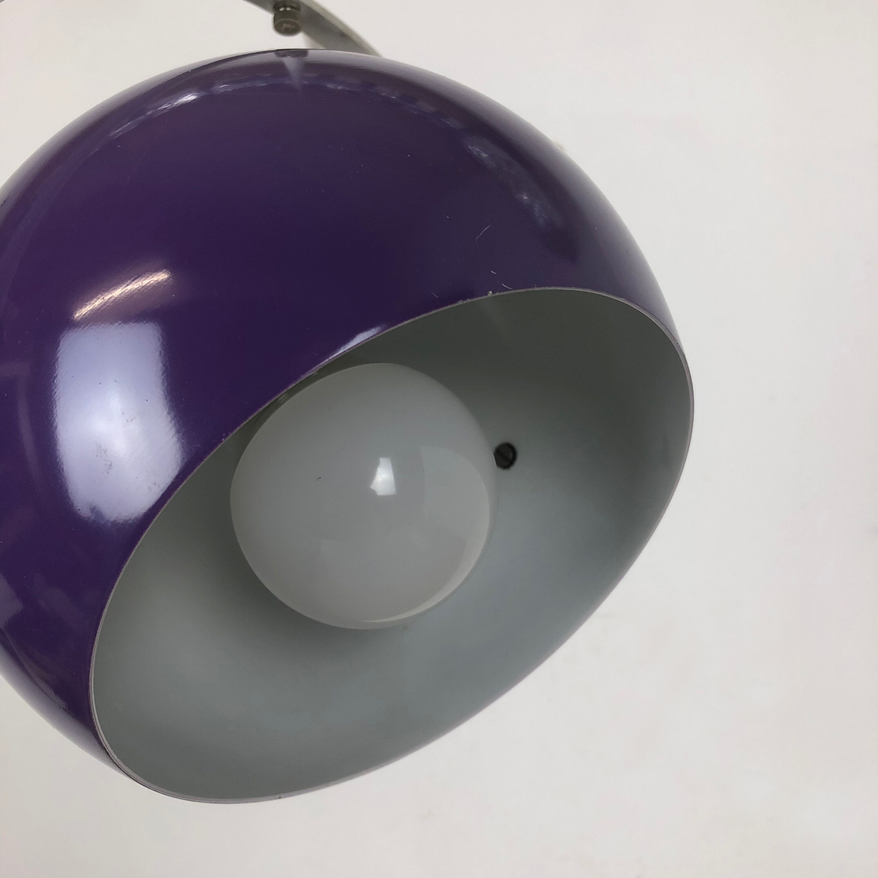 Adjustable Pop Art  Hanging Light with Purple Spot, Germany, 1970s