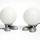 Pair of 1990s table lamps with a cast aluminum base by Sompex