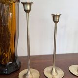 Suite of 5 Danish candle holders 50s