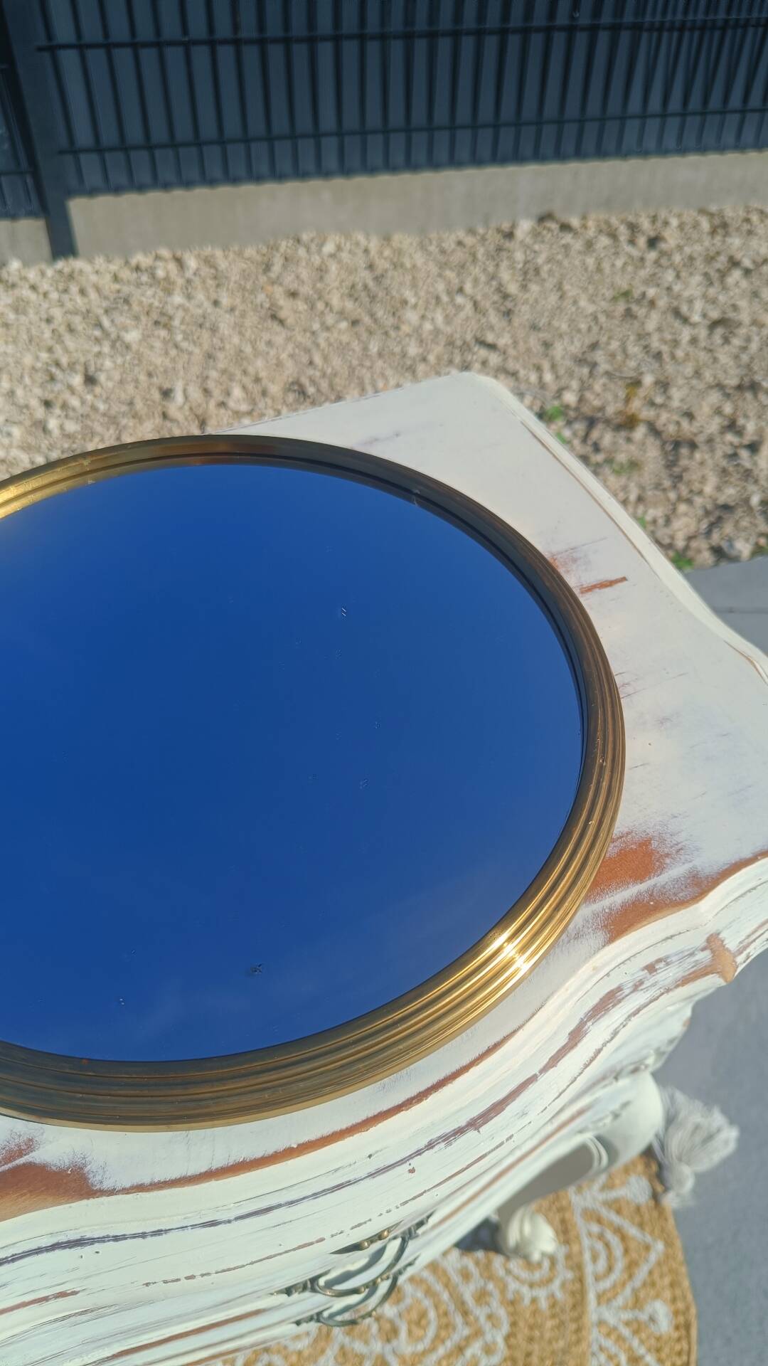 Golden mirror plateau