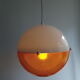 Plexiglas suspension white and orange 70s