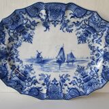 Earthenware dish XIXth Desvres Fourmaintraux Courquin