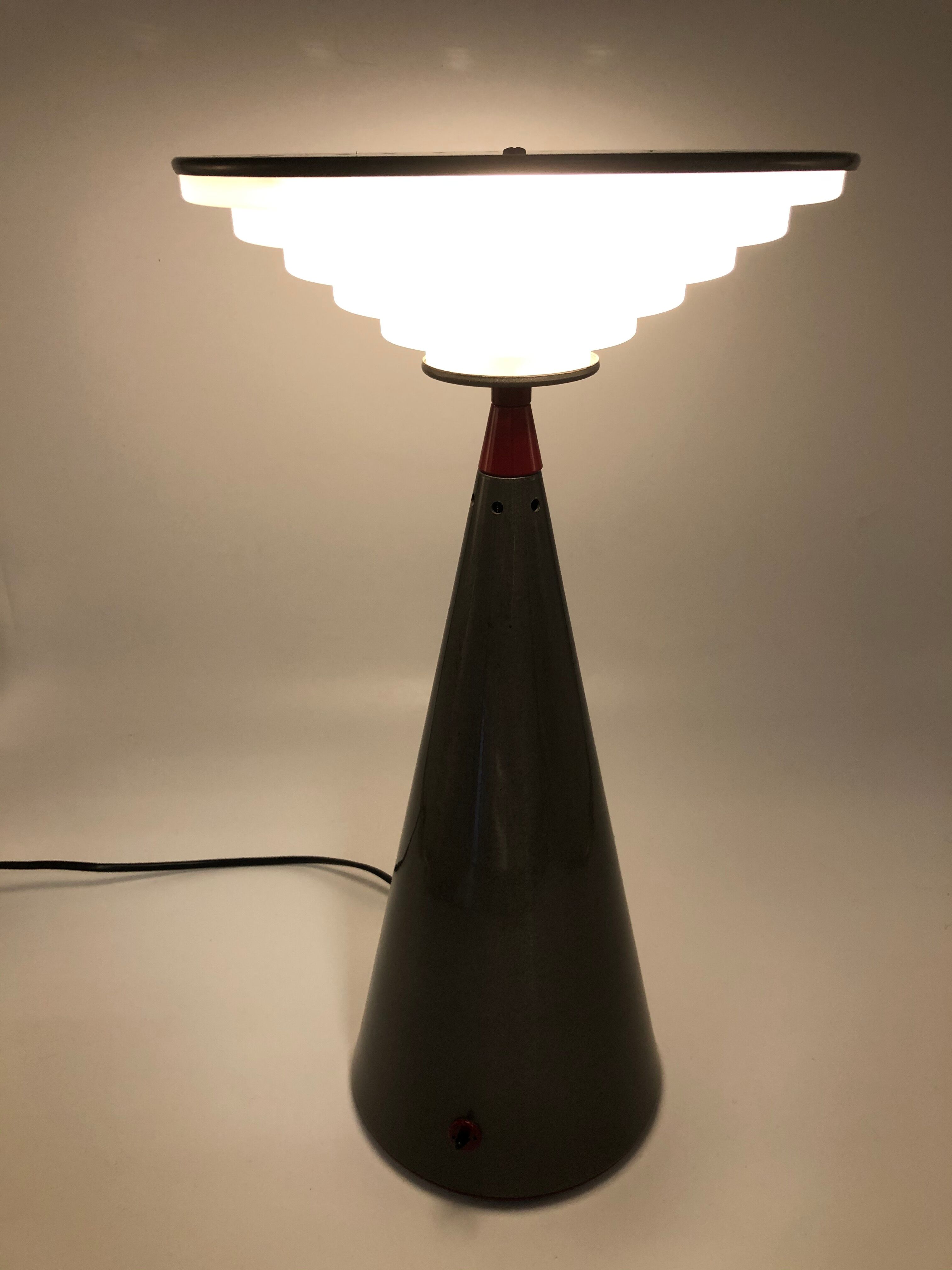 "Ziggurat" lamp by Shigeaki Asahara for Stilnovo, circa 1980