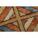 1970s vintage Turkish Oushak handmade wool cotton orange runner rug 103x330