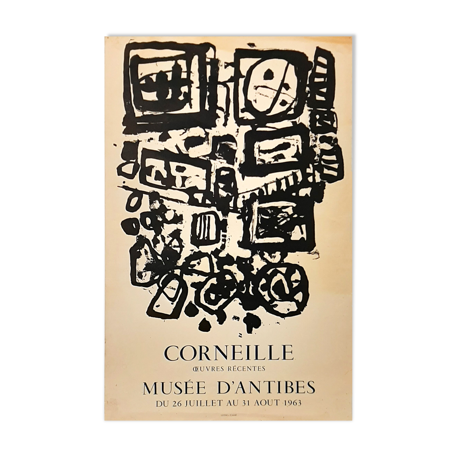 Lithographic poster by Guillaume Corneille - 1963