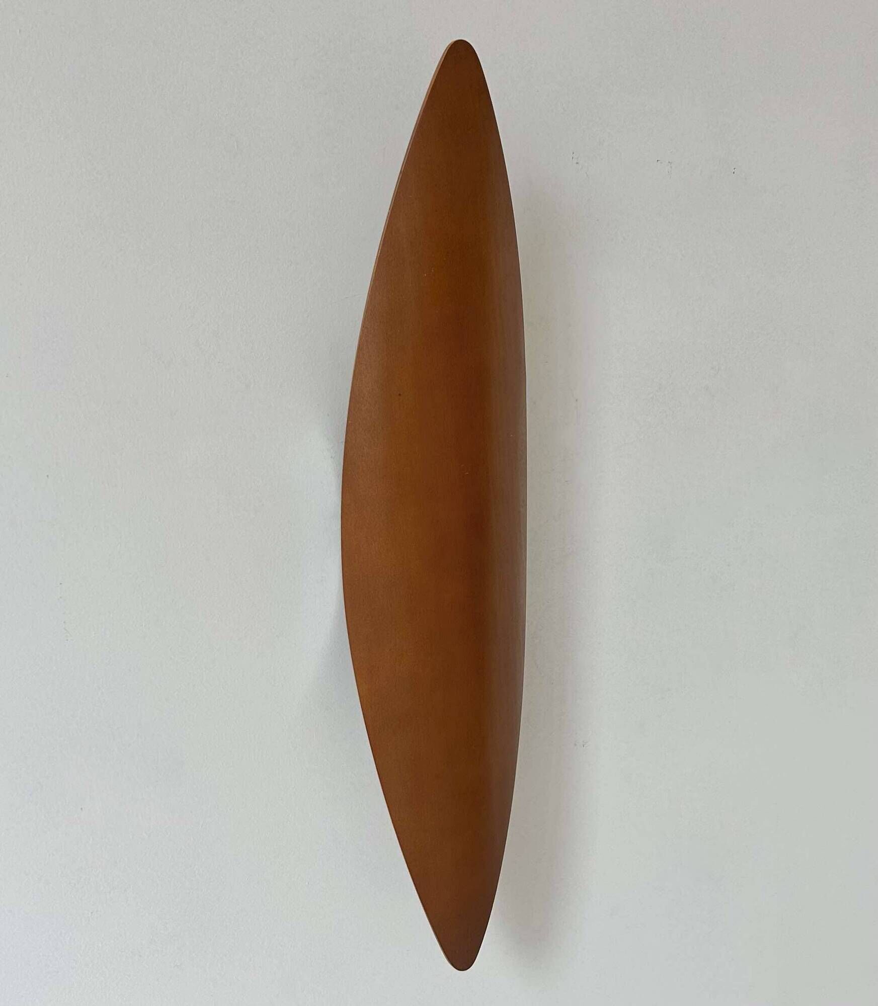 Applique vintage XL, bois thermoformé, France 1980