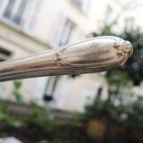 4 old stainless steel table knives by Grossmann