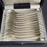 Box of 12 Ercuis oyster forks – Silver plated